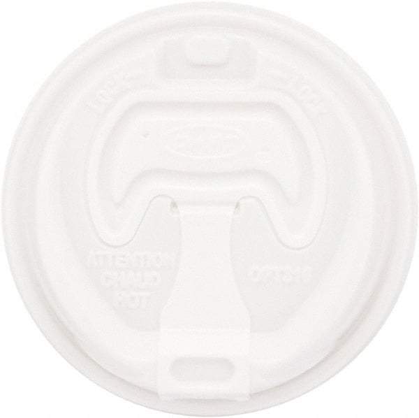 DART - Optima Reclosable Lid, 12-24 oz Foam Cups, 100/Bag, 10 Bags/Carton - White - Industrial Tool & Supply