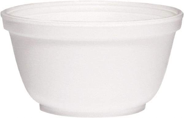 DART - Foam Bowls, 10 Ounces, Round - White - Industrial Tool & Supply