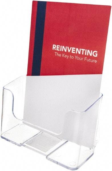 Deflect-o - 6-1/4" Wide x 3-3/4" Deep x 7-3/4" High, 1 Compartment, Polystyrene Wall File - Clear, 9-1/2" Compartment Width x 3-3/4" Compartment Depth x 11" Compartment Height - Industrial Tool & Supply