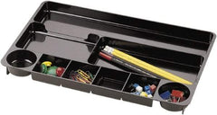 UNIVERSAL - Black Drawer Organizer - Plastic - Industrial Tool & Supply