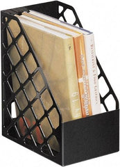 UNIVERSAL - Black Magazine Stand - Plastic - Industrial Tool & Supply