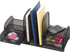 Safco - Black Document Organizer - Steel, Mesh - Industrial Tool & Supply