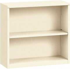 Hon - 2 Shelf, 29" High x 34-1/2" Wide Bookcase - 12" Deep, Steel, Putty - Industrial Tool & Supply