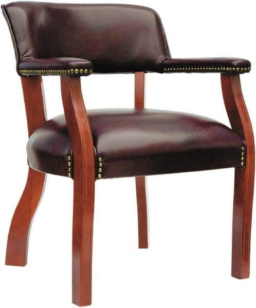 ALERA - Burgundy Vinyl Guest Chair - 24" Wide x 29-1/2" High - Industrial Tool & Supply