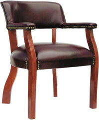 ALERA - Burgundy Vinyl Guest Chair - 24" Wide x 29-1/2" High - Industrial Tool & Supply