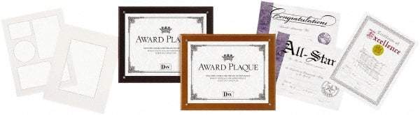 Dax - Mahogany Document Holders-Certificate/Document - 11" High x 8-1/2" Wide - Industrial Tool & Supply