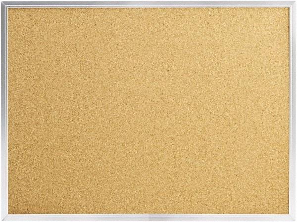 Mead - 24" Wide x 18" High Open Cork Bulletin Board - Natural (Color) - Industrial Tool & Supply