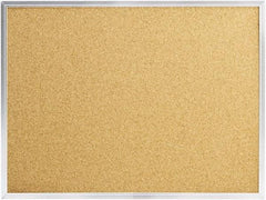 Mead - 24" Wide x 18" High Open Cork Bulletin Board - Natural (Color) - Industrial Tool & Supply