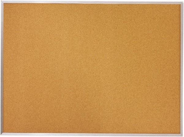 Mead - 96" Wide x 48" High Open Cork Bulletin Board - Natural (Color) - Industrial Tool & Supply