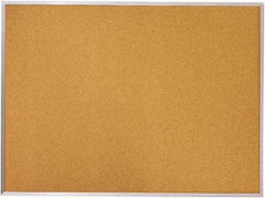 Mead - 96" Wide x 48" High Open Cork Bulletin Board - Natural (Color) - Industrial Tool & Supply