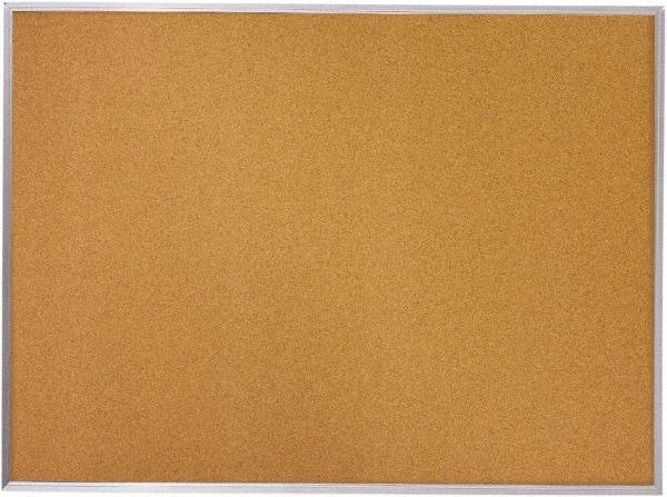 Mead - 36" Wide x 24" High Open Cork Bulletin Board - Natural (Color) - Industrial Tool & Supply