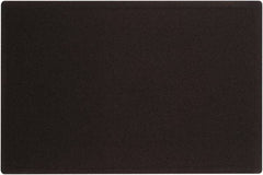 Quartet - 36" Wide x 24" High Cork Bulletin Board - Fabric, Black - Industrial Tool & Supply