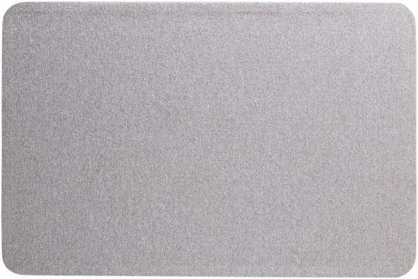 Quartet - 36" Wide x 24" High Cork Bulletin Board - Fabric, Gray - Industrial Tool & Supply