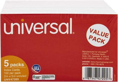 UNIVERSAL - 500 Index Cards - 3 x 5" - Industrial Tool & Supply