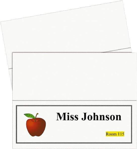 C-LINE - 50 Tent Cards - 11 x 4-1/4" - Industrial Tool & Supply