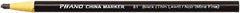 DIXON - Black China Marker - Soft Crayon Tip, Wax - Industrial Tool & Supply