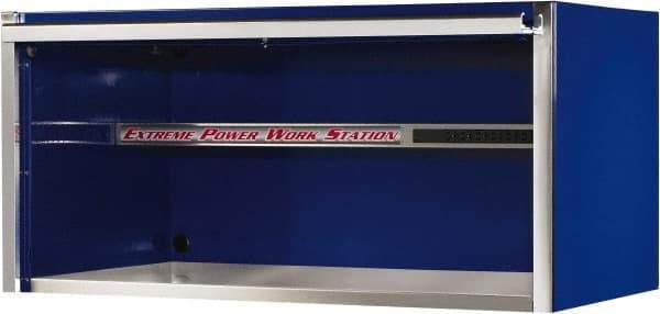 EXTREME TOOLS - Tool Storage Workstation - 55" Wide x 30" Deep x 26-3/8" High, 11 Gauge Steel, Blue - Industrial Tool & Supply
