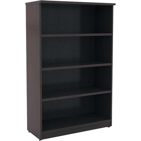 ALERA - Bookcases Height (Inch): 55 Color: Espresso - Industrial Tool & Supply