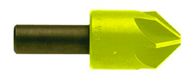 1 100° 6 Flute High Speed Steel Countersink-TiN - Industrial Tool & Supply