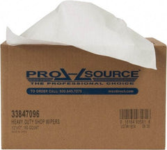 PRO-SOURCE - Dry Shop Towel/Industrial Wipes - Double Sided Box, 17" x 12" Sheet Size, White - Industrial Tool & Supply