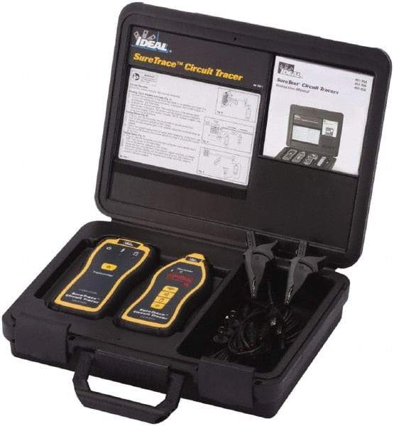 Ideal - 6 Piece, Circuit Tracer Kit - 600 Volt Max, LED Display - Industrial Tool & Supply