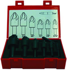 7 Pc Set-90° 6 Flute Countersinks - Industrial Tool & Supply