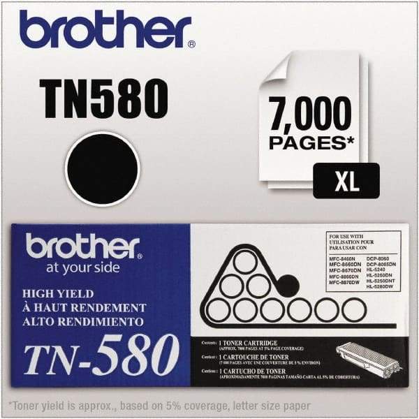 Brother - Black Toner Cartridge - Use with Brother DCP-8060, 8065DN, HL-5240, 5250DN, 5250DNT, 5280DW, MFC-8460N, 8660DN, 8670DN, 8860DN, 8870DW - Industrial Tool & Supply