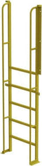 TRI-ARC - 102" 6 Step Configurable Crossover Ladder - 90° Incline, 1,000 Lb Capacity, 60" Platform Height, 30" Base Width x 15" Base Depth, Perforated Tread - Industrial Tool & Supply