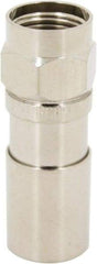 Ideal - Straight, RTQ Compression Coaxial Connector - Compatible with RG6 - Industrial Tool & Supply