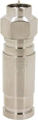 Ideal - Straight, F Type Compression Coaxial Connector - Compatible with RG11 - Industrial Tool & Supply