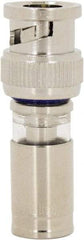 Ideal - Straight, BNC Compression Coaxial Connector - Compatible with RG6, Brass Body - Industrial Tool & Supply