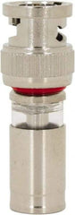 Ideal - Straight, BNC Compression Coaxial Connector - Compatible with RG59, Brass Body - Industrial Tool & Supply