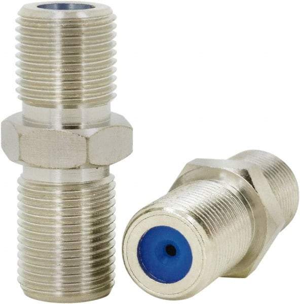 Ideal - 3 GHz, 75 Ohm, Straight, F Type Compression Coaxial Connector - Industrial Tool & Supply