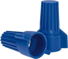 Ideal - 3, 12 to 2, 6 AWG, 600 Volt, Flame Retardant, Wing Twist on Wire Connector - Blue, 221°F - Industrial Tool & Supply