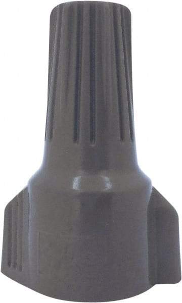 Ideal - 2, 18 to 3, 10 AWG, 600 Volt, Weatherproof, Wing Twist on Wire Connector - Gray & Red, 221°F - Industrial Tool & Supply