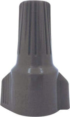 Ideal - 2, 18 to 3, 10 AWG, 600 Volt, Weatherproof, Wing Twist on Wire Connector - Gray & Red, 221°F - Industrial Tool & Supply