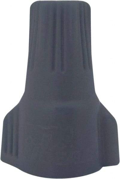 Ideal - 2, 20 to 2, 14 AWG, 600 Volt, Weatherproof, Wing Twist on Wire Connector - Gray & Orange, 221°F - Industrial Tool & Supply