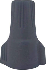 Ideal - 2, 20 to 2, 14 AWG, 600 Volt, Weatherproof, Wing Twist on Wire Connector - Gray & Orange, 221°F - Industrial Tool & Supply