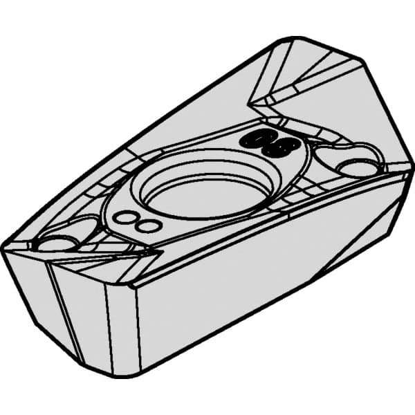 Kennametal - EP1416 E.HD Grade KCSM30 Carbide Milling Insert - TiAlN Finish, 0.1772" Thick, 1.6mm Corner Radius - Industrial Tool & Supply