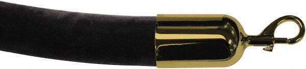 Tensator - 8' Long x 2" Wide Velour Rope - Black - Industrial Tool & Supply