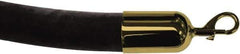 Tensator - 6' Long x 2" Wide Velour Rope - Black - Industrial Tool & Supply