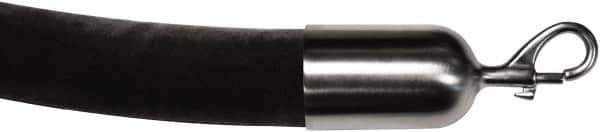 Tensator - 6' Long x 2" Wide Velour Rope - Black - Industrial Tool & Supply