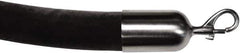 Tensator - 6' Long x 2" Wide Velour Rope - Black - Industrial Tool & Supply