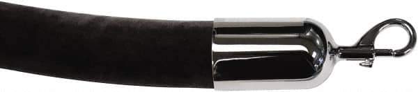 Tensator - 6' Long x 2" Wide Velour Rope - Black - Industrial Tool & Supply