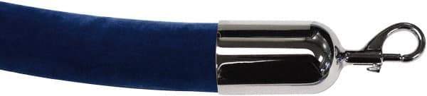 Tensator - 6' Long x 2" Wide Velour Rope - Blue - Industrial Tool & Supply