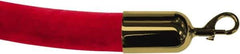 Tensator - 6' Long x 2" Wide Velour Rope - Red - Industrial Tool & Supply