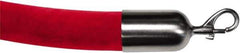 Tensator - 6' Long x 2" Wide Velour Rope - Red - Industrial Tool & Supply