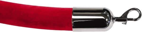 Tensator - 6' Long x 2" Wide Velour Rope - Red - Industrial Tool & Supply