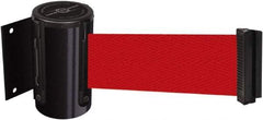 Tensator - 4" High x 2" Long x 3" Wide Barricade Tape Dispenser - Steel, Black Powdercoat Finish, Black, Use with Tensabarrier - Industrial Tool & Supply