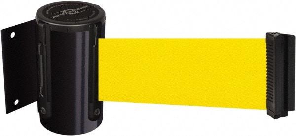 Tensator - 4" High x 2" Long x 3" Wide Barricade Tape Dispenser - Steel, Black Powdercoat Finish, Black, Use with Tensabarrier - Industrial Tool & Supply